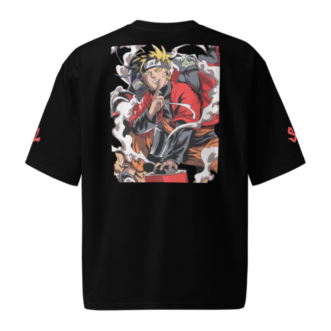 Camiseta Heavyweight Épica RED-LOGO | STAYLACRA Anime Collection 1
