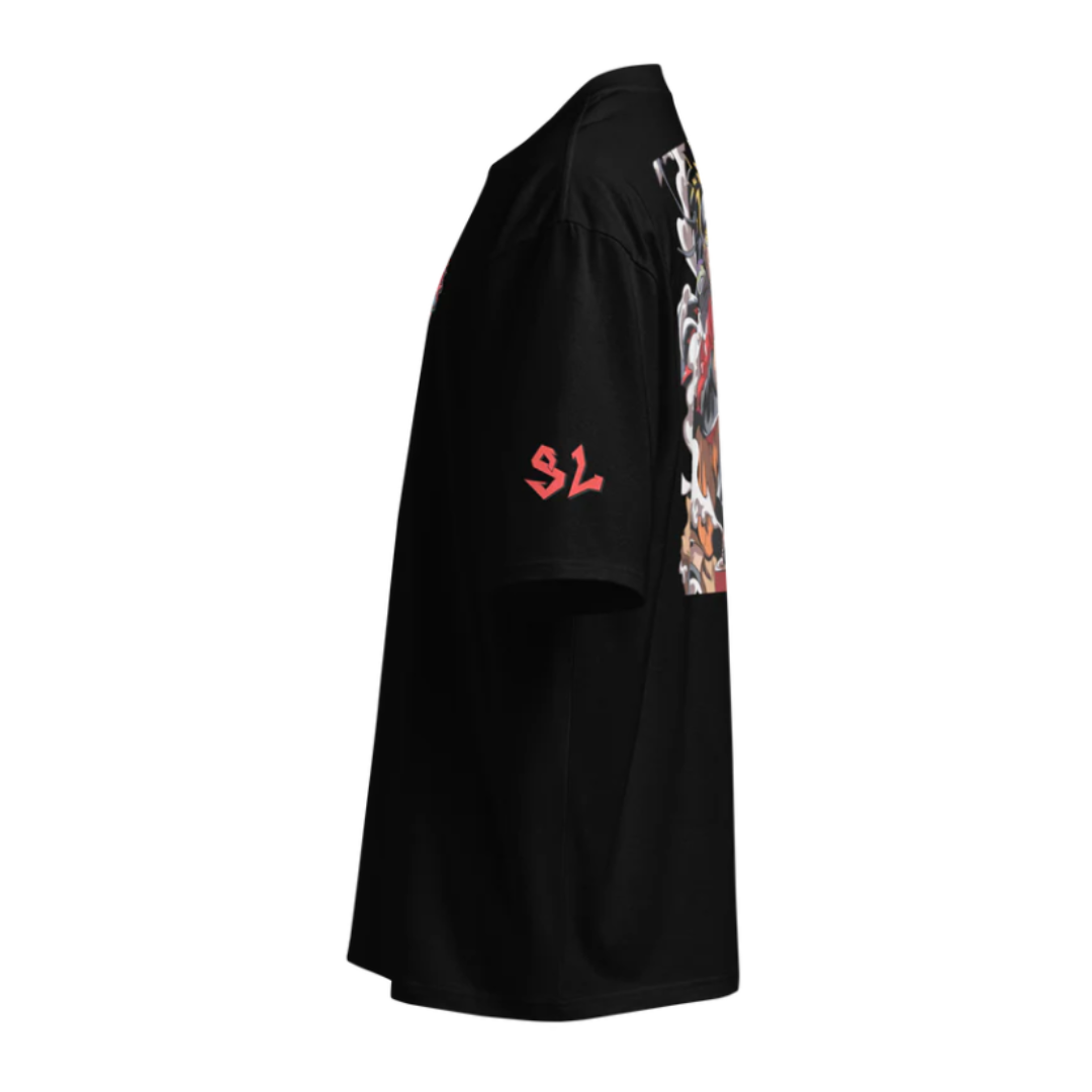 Camiseta Heavyweight Épica RED-LOGO | STAYLACRA Anime Collection 1