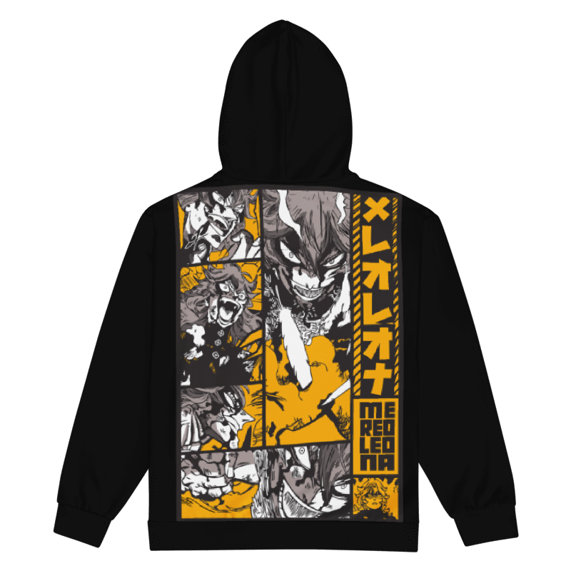 Unisex Zip Hoodie ORANGE-LOGO | STAYLACRA Anime Collection 1