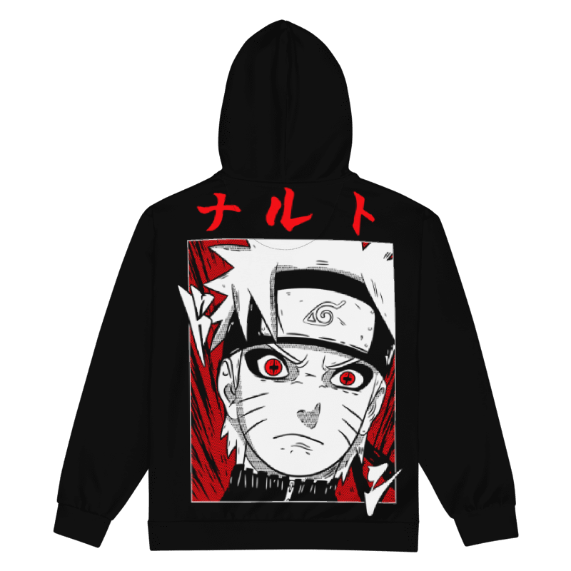 Unisex Zip Hoodie RED-LOGO | STAYLACRA Anime Collection 1