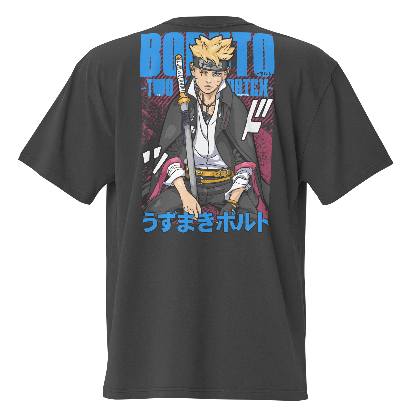 Camiseta Oversized Épica BLUE-LOGO | STAYLACRA Anime Collection 1