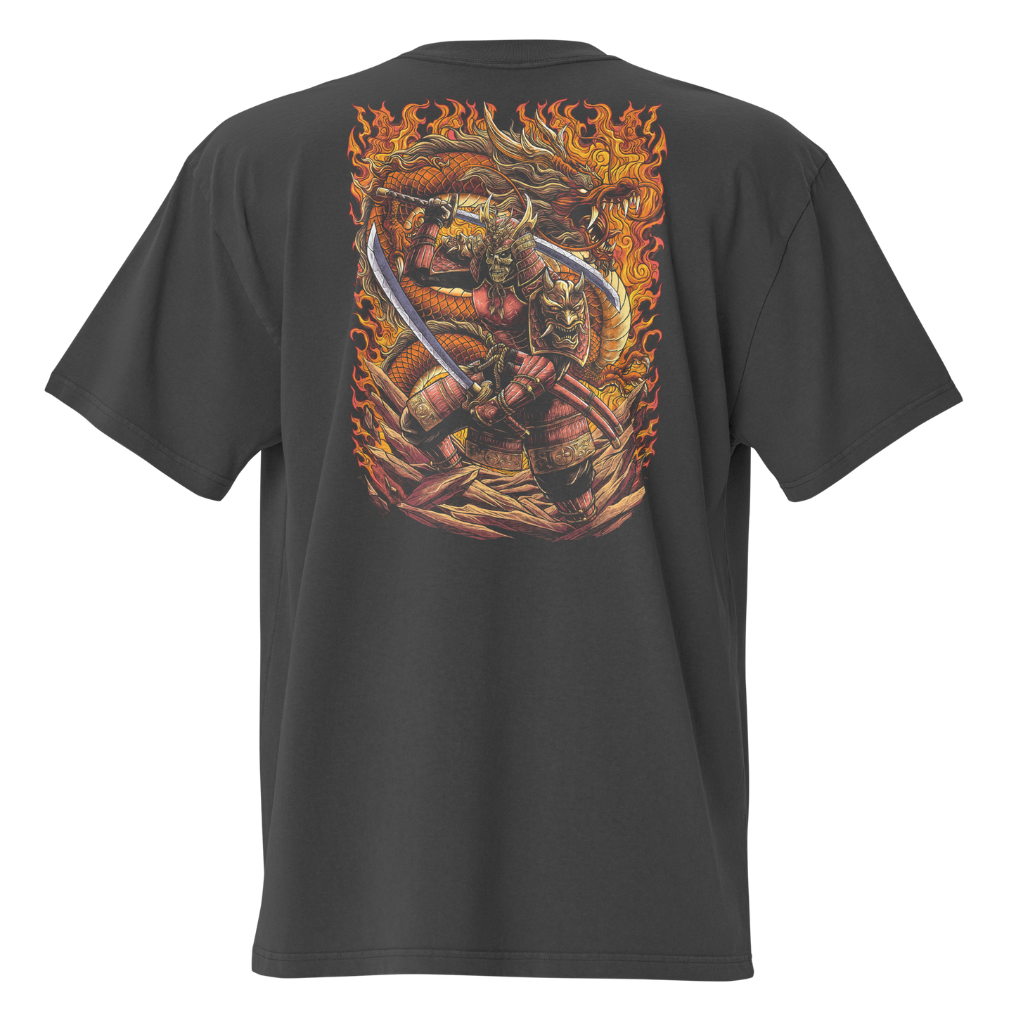 Camiseta Oversized Épica ORANGE-LOGO | STAYLACRA Anime Collection 1