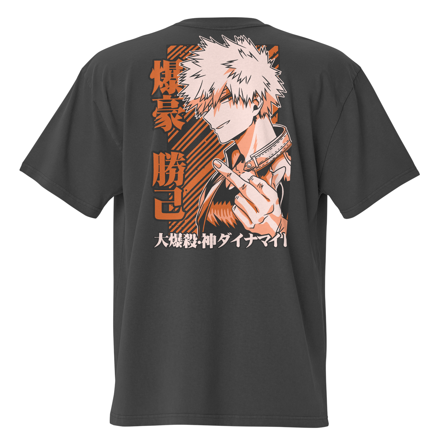 Camiseta Oversized Épica ORANGE-LOGO | STAYLACRA Anime Collection 1