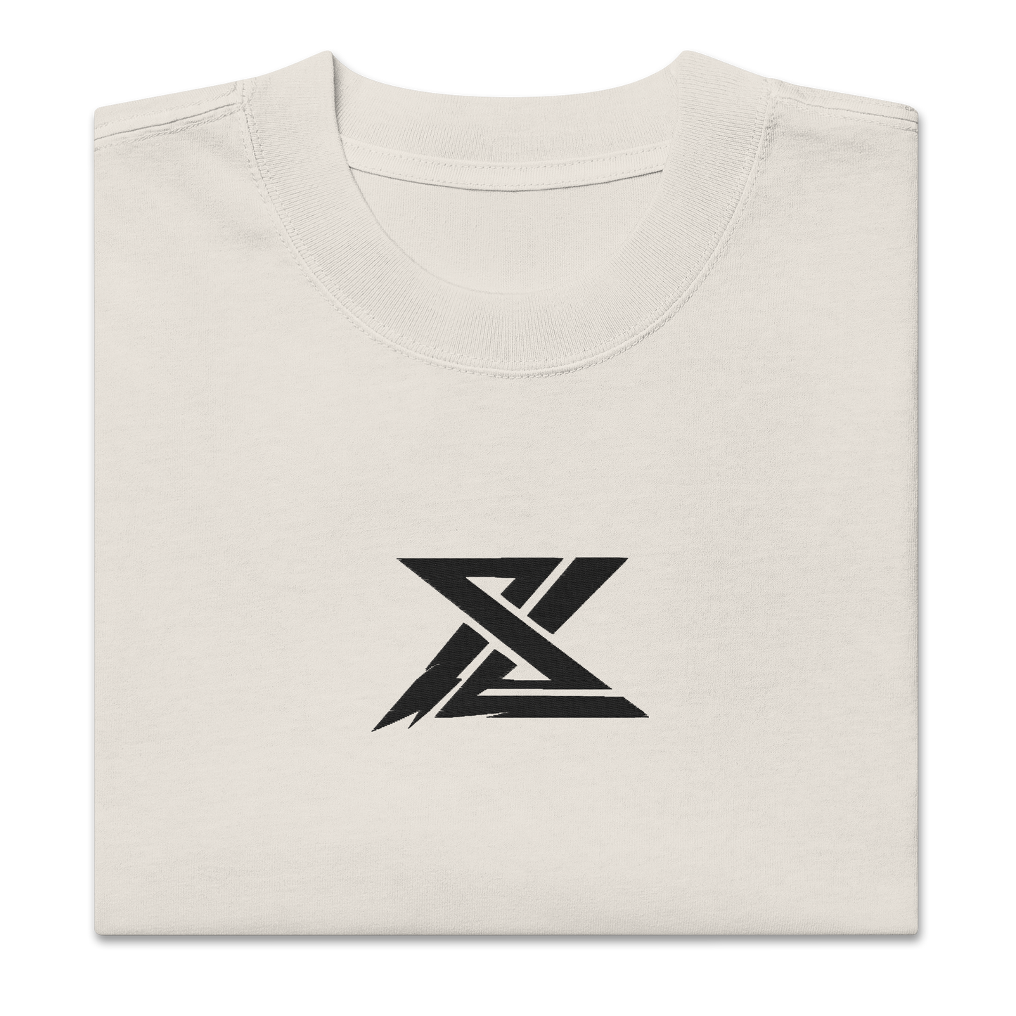 SL Embroidered Oversized Tee – Bone