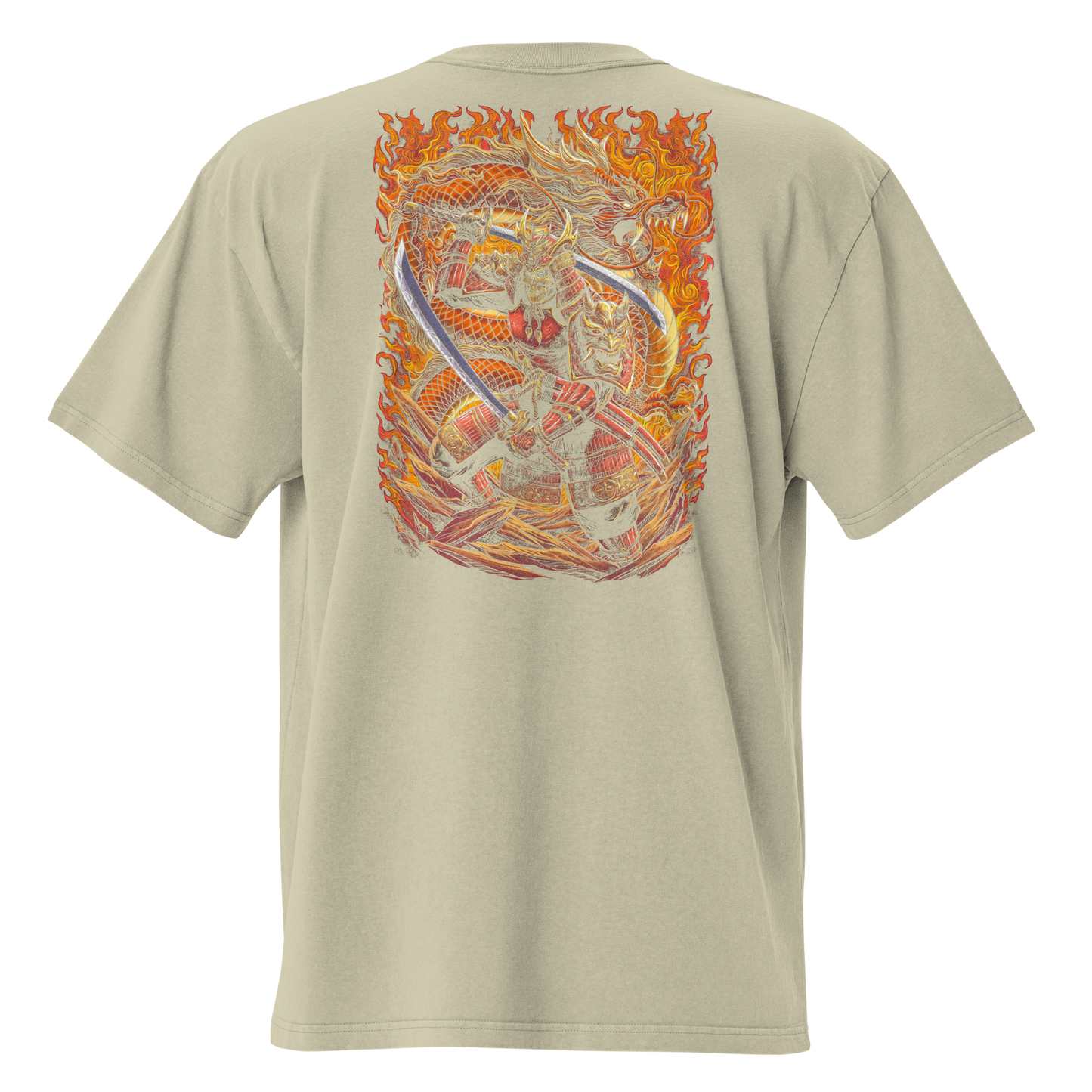 Camiseta Oversized Épica ORANGE-LOGO | STAYLACRA Anime Collection 1