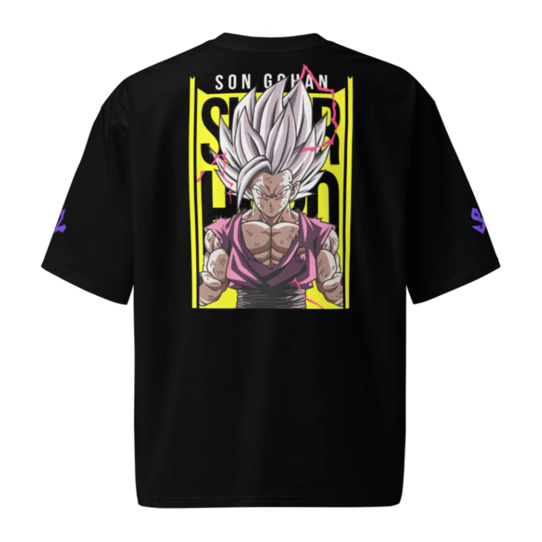 Camiseta Heavyweight Épica PURPLE-LOGO | STAYLACRA Anime Collection 1