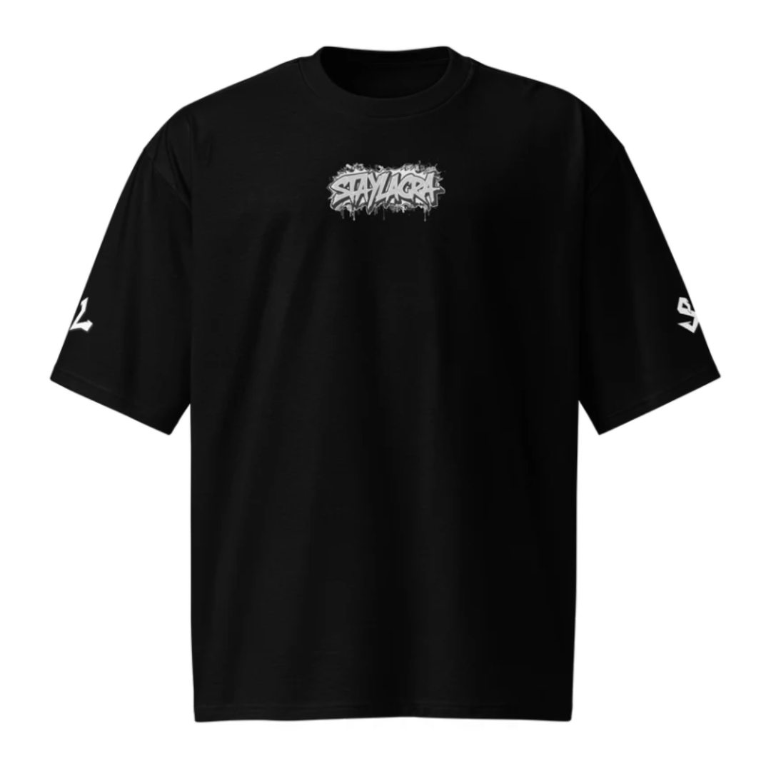 Camiseta Heavyweight Épica WHITE-LOGO | STAYLACRA Anime Collection 1