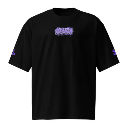 Camiseta Heavyweight Épica PURPLE-LOGO | STAYLACRA Anime Collection 1