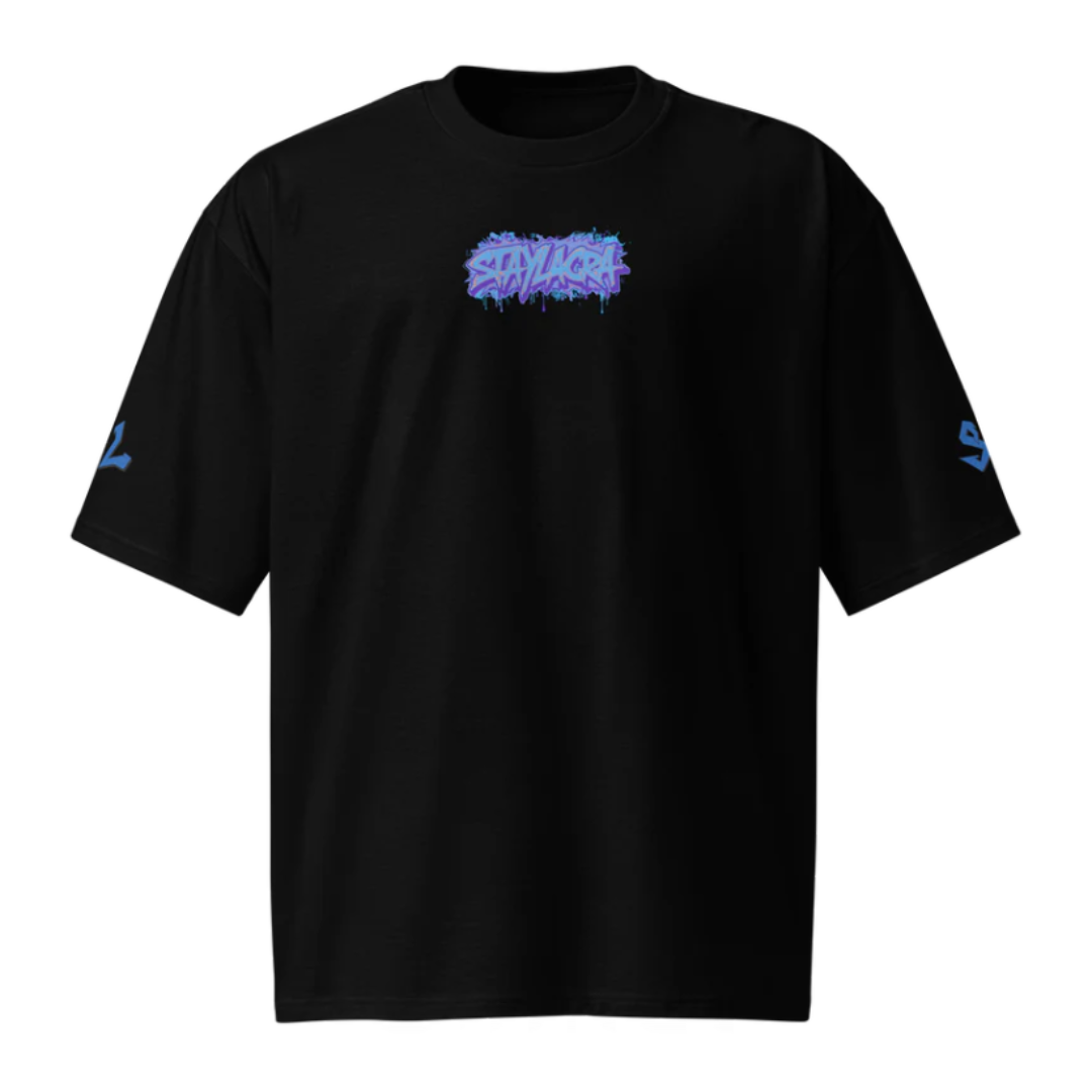 Camiseta Heavyweight Épica BLUE-LOGO | STAYLACRA Anime Collection 1