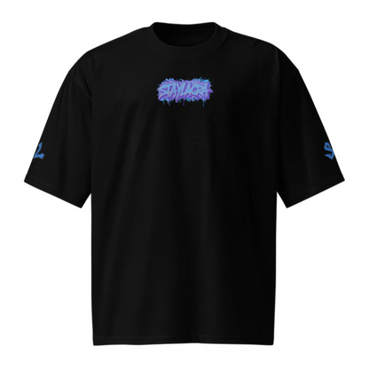 Camiseta Heavyweight Épica BLUE-LOGO | STAYLACRA Anime Collection 1