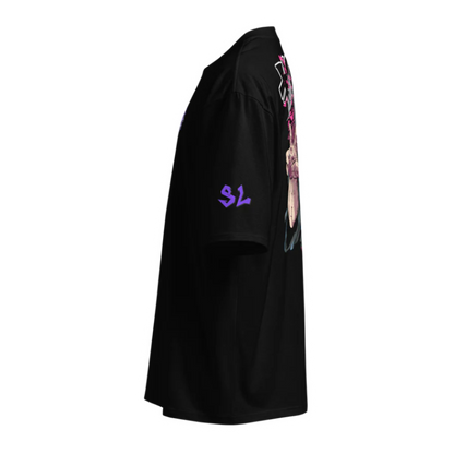 Camiseta Heavyweight Épica PURPLE-LOGO | STAYLACRA Anime Collection 1