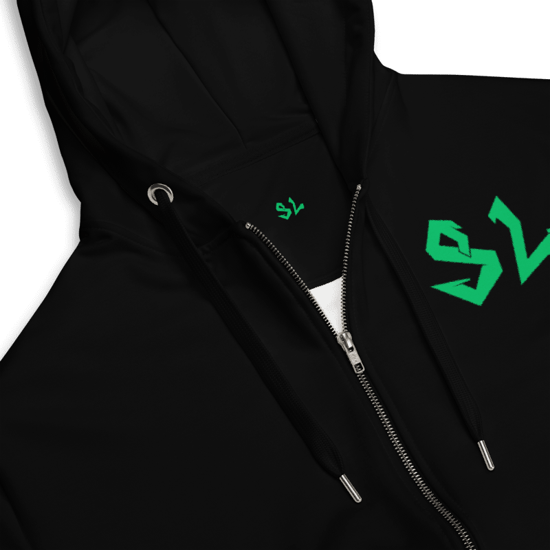 Unisex Zip Hoodie GREEN-LOGO | STAYLACRA Anime Collection 1