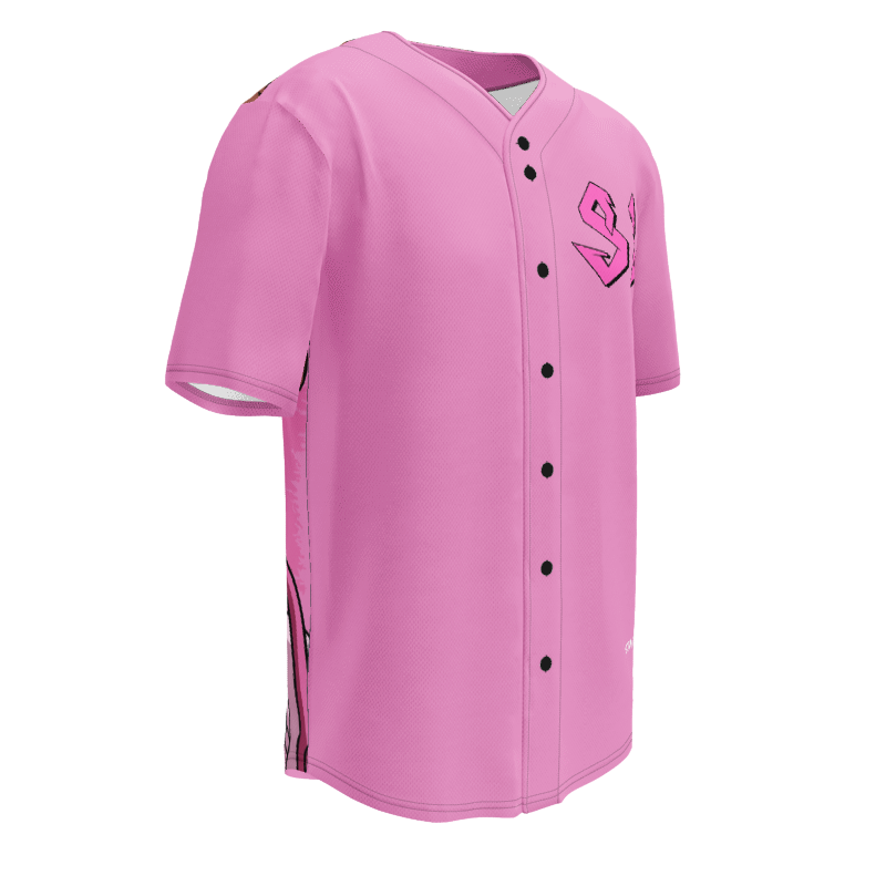 Baseball Jersey Premium PINK-LOGO | STAYLACRA Anime Collection 1