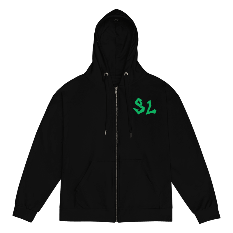 Unisex Zip Hoodie GREEN-LOGO | STAYLACRA Anime Collection 1