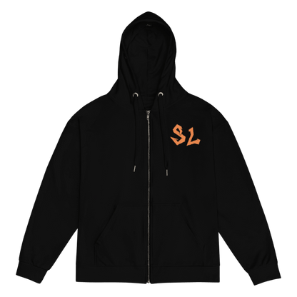 Unisex Zip Hoodie ORANGE-LOGO | STAYLACRA Anime Collection 1