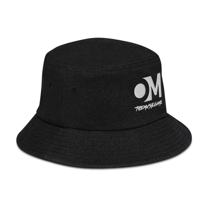 Denim Bucket Hat "OmTheMusicGame" V1  Embroidery 3D PUFF
