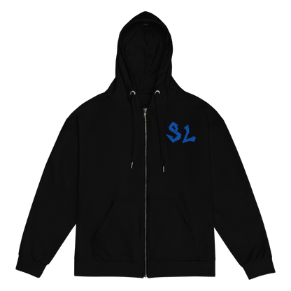 Unisex Zip Hoodie BLUE-LOGO | STAYLACRA Anime Collection 1