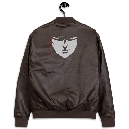 Leather Jacket RED-LOGO | STAYLACRA Anime Collection 1