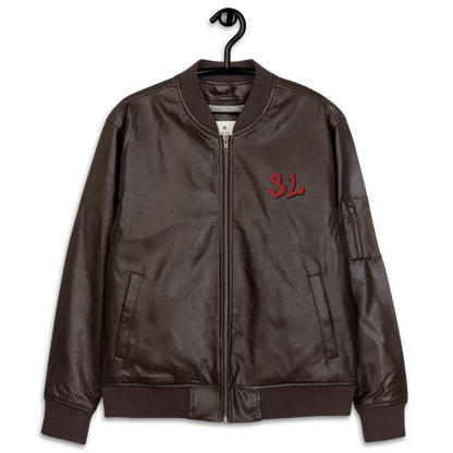 Leather Jacket RED-LOGO | STAYLACRA Anime Collection 1