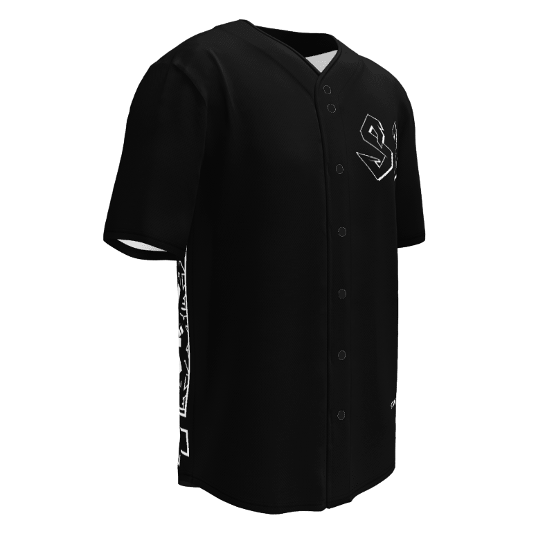 Baseball Jersey Premium BLACK-LOGO | STAYLACRA Anime Collection 1