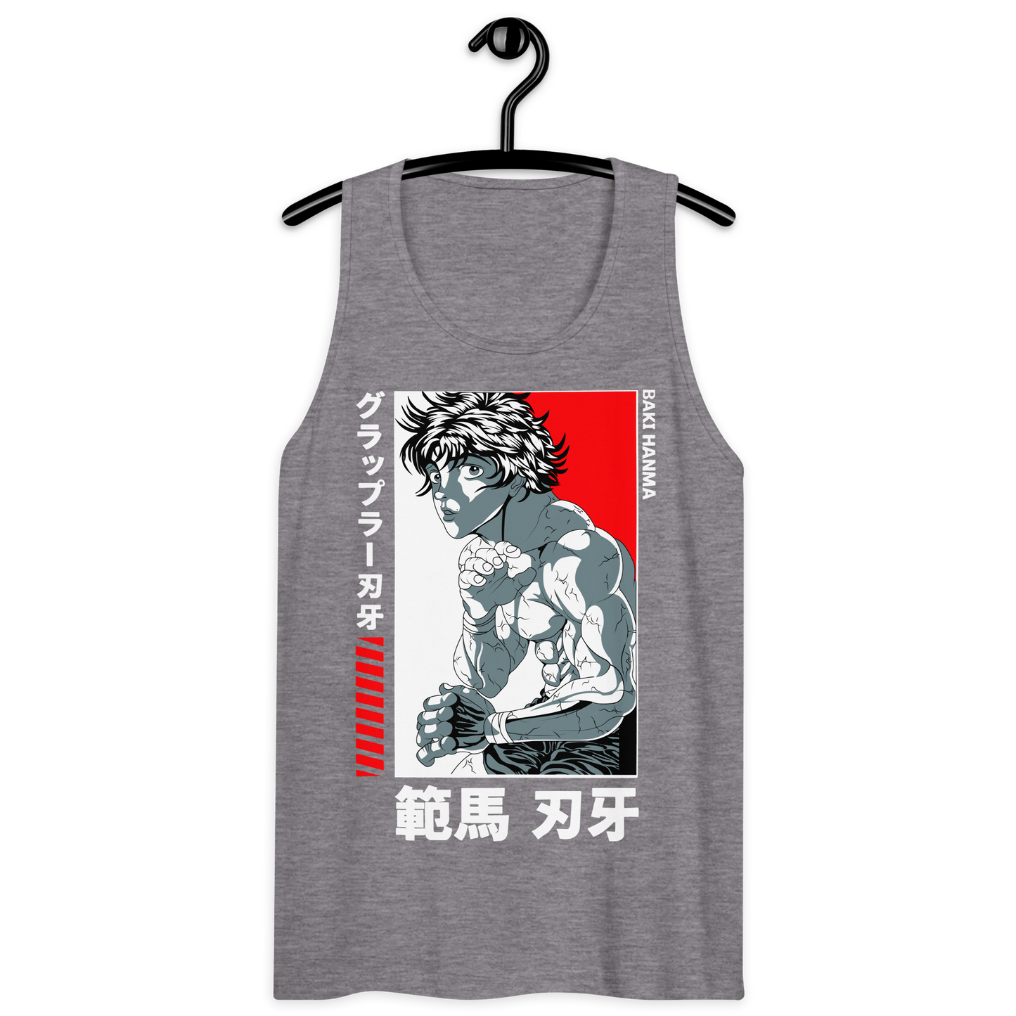 Tank Top Premium RED-LOGO | STAYLACRA Anime Collection 1