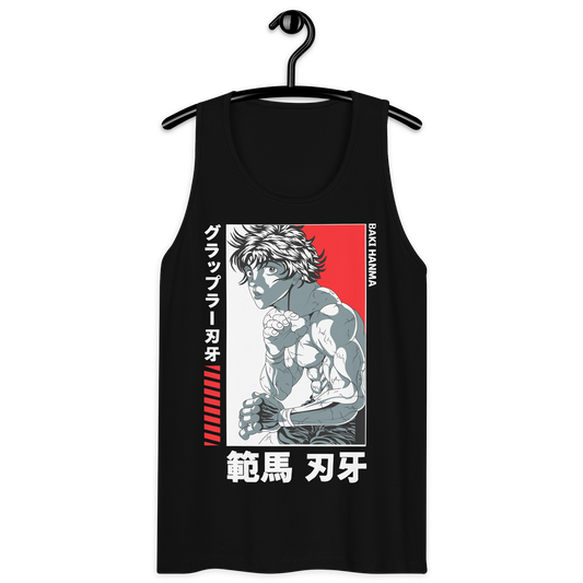 Tank Top Premium RED-LOGO | STAYLACRA Anime Collection 1