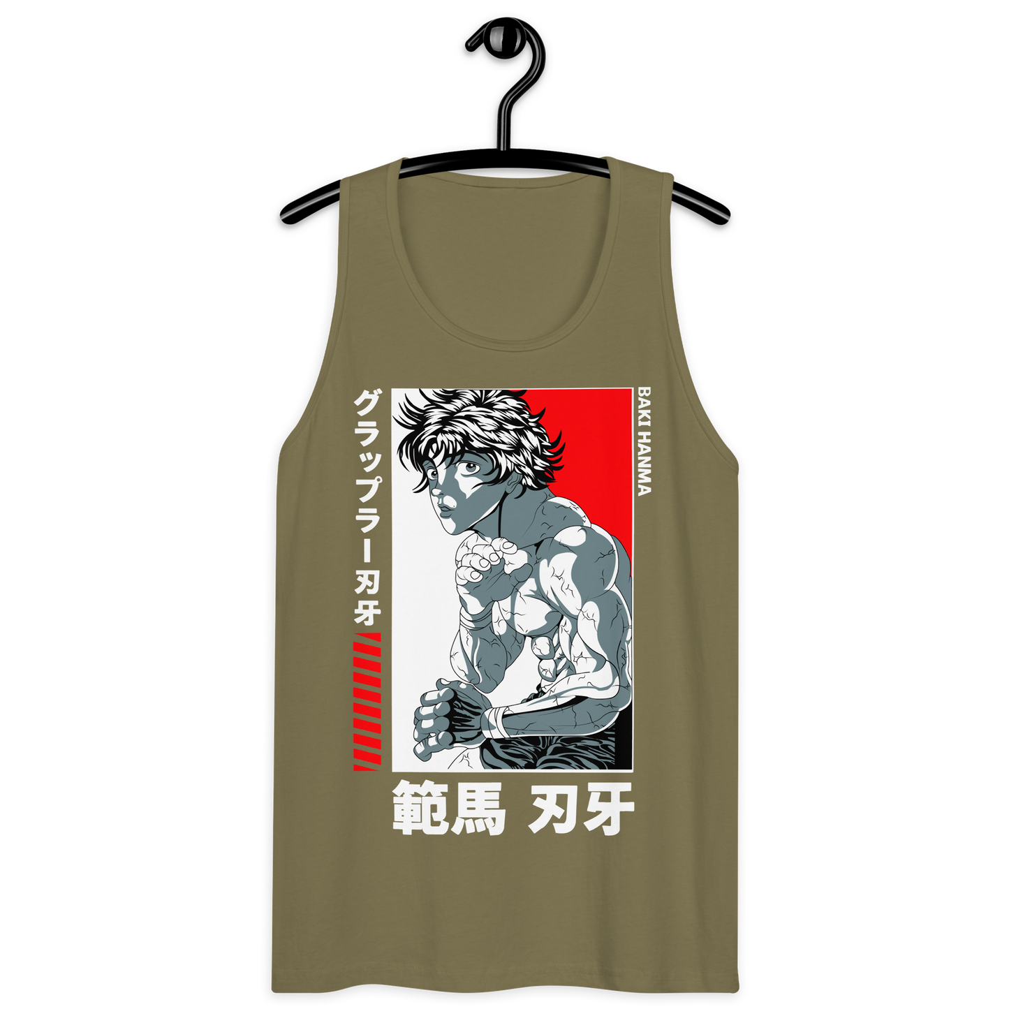 Tank Top Premium RED-LOGO | STAYLACRA Anime Collection 1