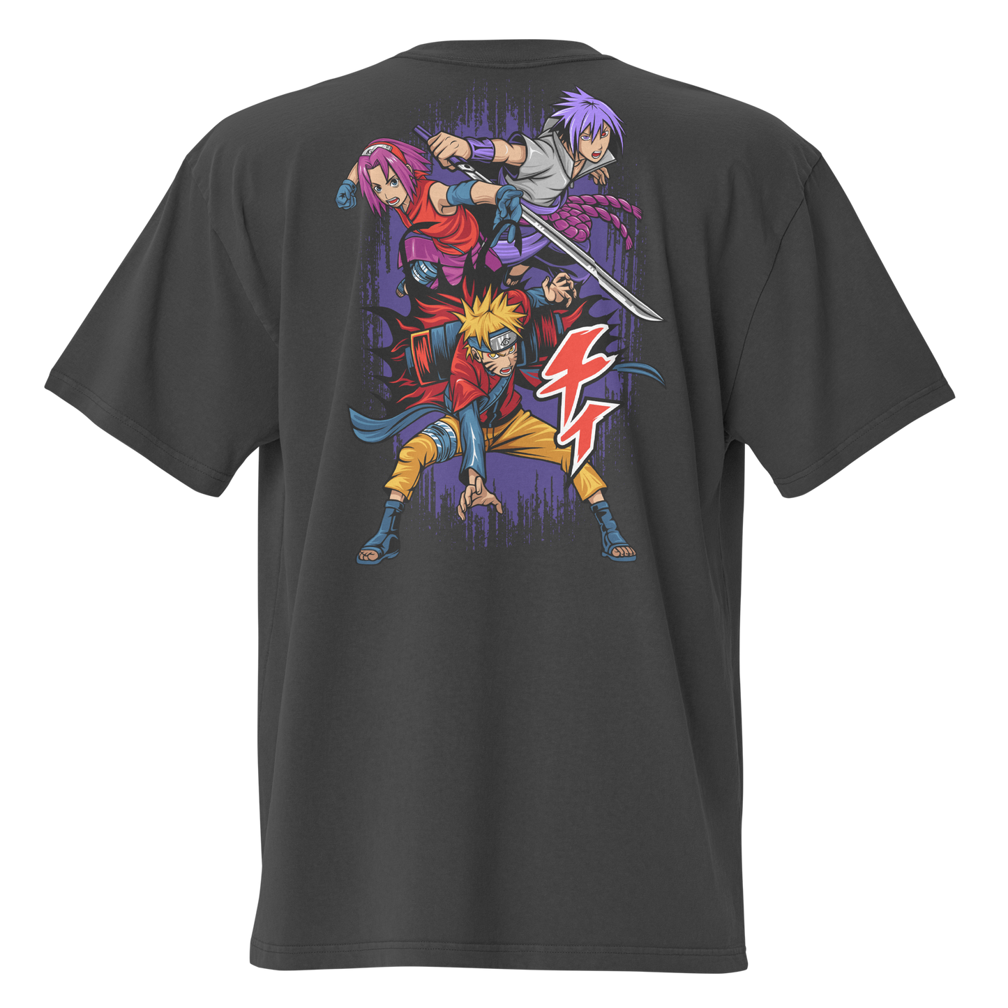 Camiseta Oversized Épica PURPLE-LOGO | STAYLACRA Anime Collection 1