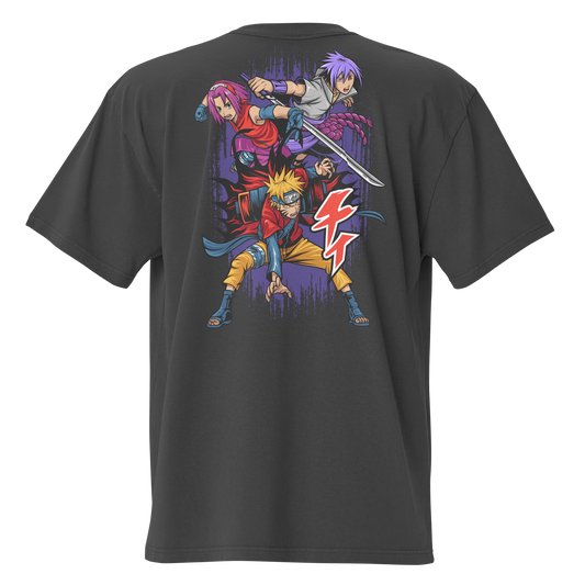 Camiseta Oversized Épica PURPLE-LOGO | STAYLACRA Anime Collection 1