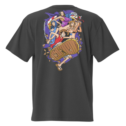 Camiseta Oversized Épica PURPLE-LOGO | STAYLACRA Anime Collection 1