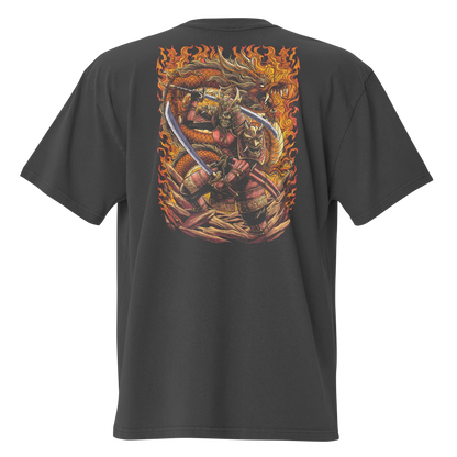 Camiseta Oversized Épica ORANGE-LOGO | STAYLACRA Anime Collection 1