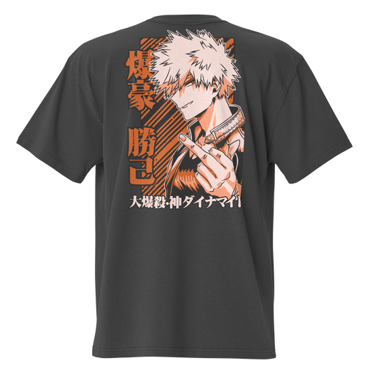 Camiseta Oversized Épica ORANGE-LOGO | STAYLACRA Anime Collection 1