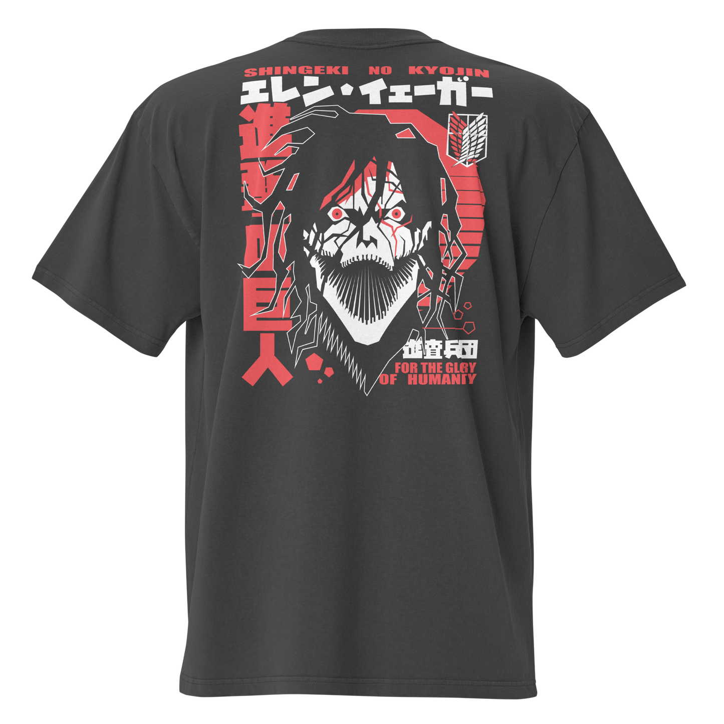 Camiseta Oversized Épica RED-LOGO | STAYLACRA Anime Collection 1