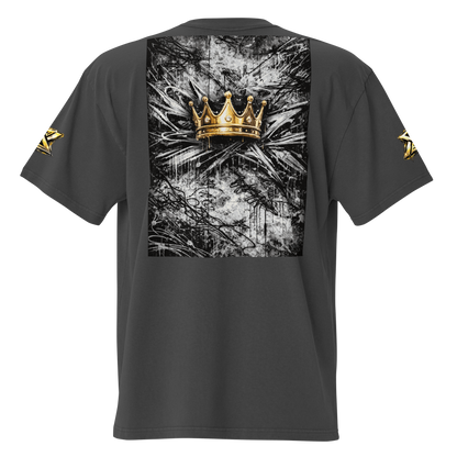 Crown Statement Oversized Tee – Black