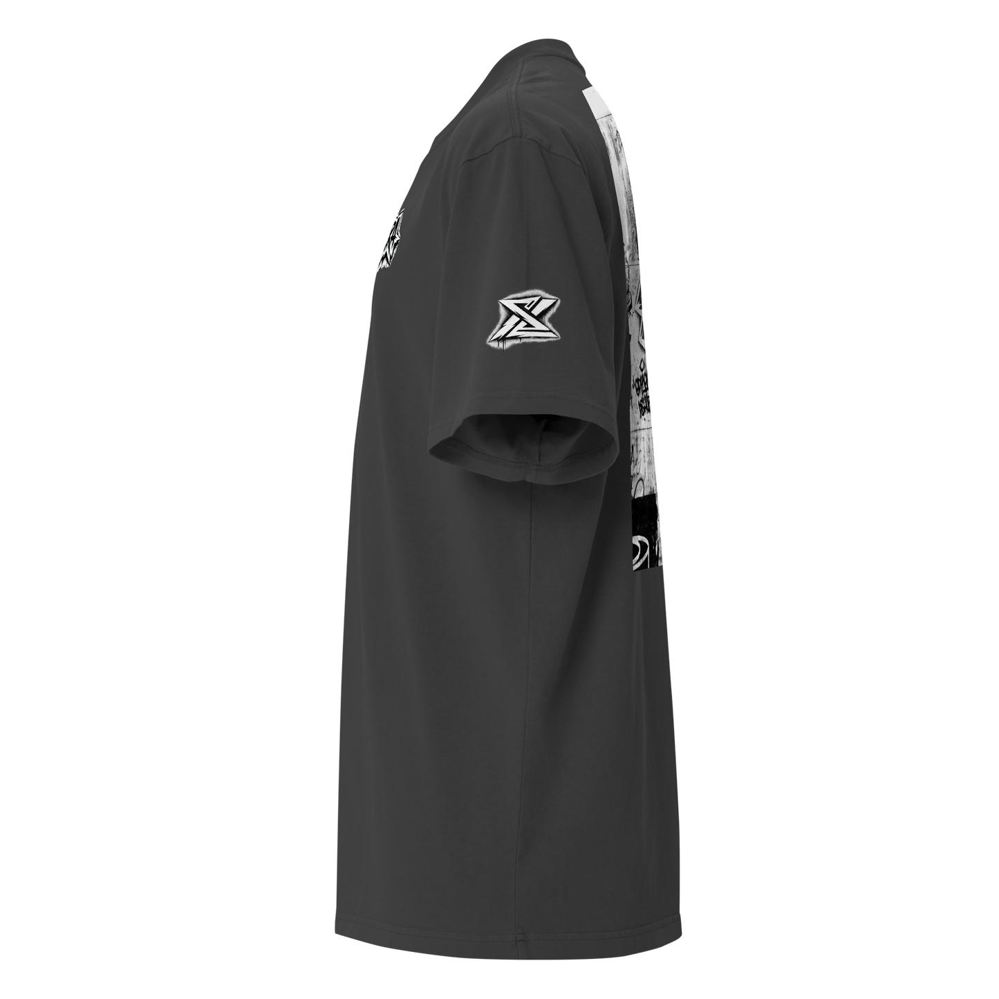 Urban Mark Oversized Tee – Black