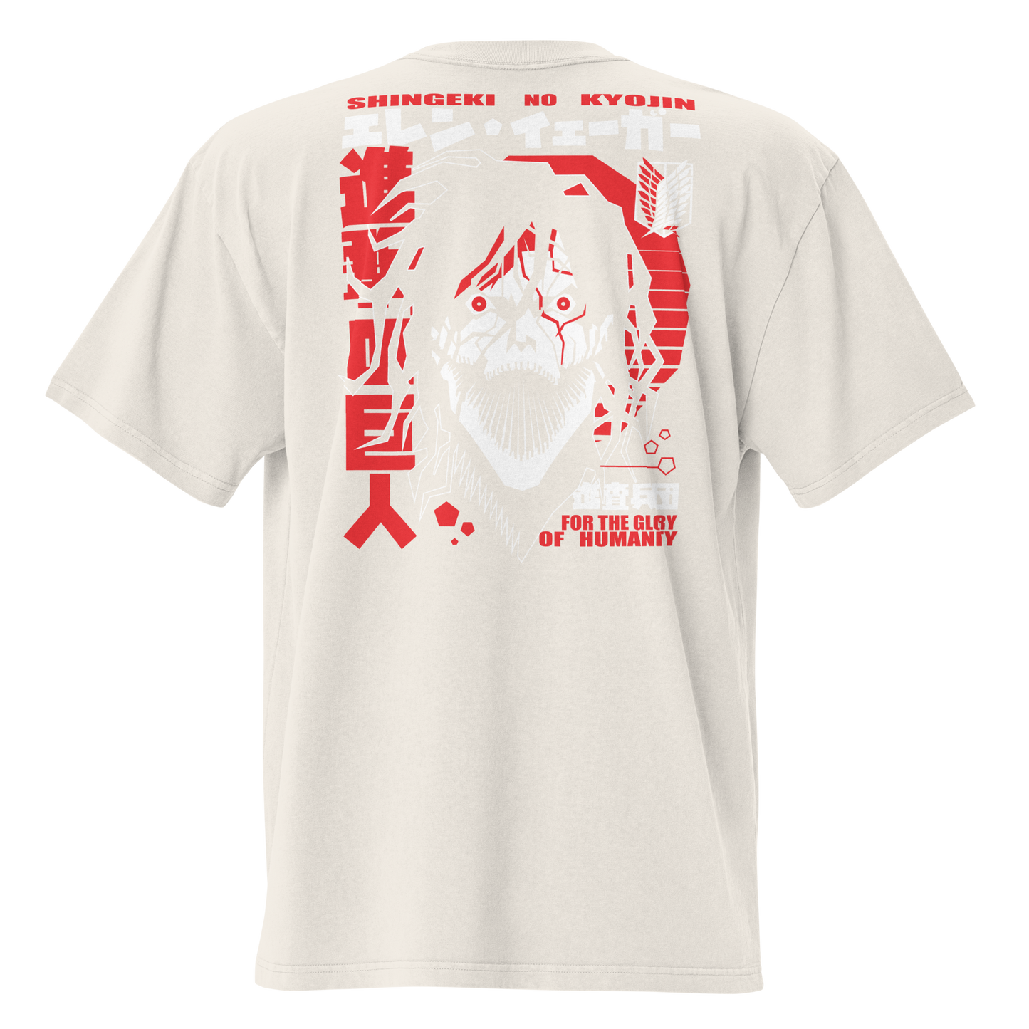 Camiseta Oversized Épica RED-LOGO | STAYLACRA Anime Collection 1