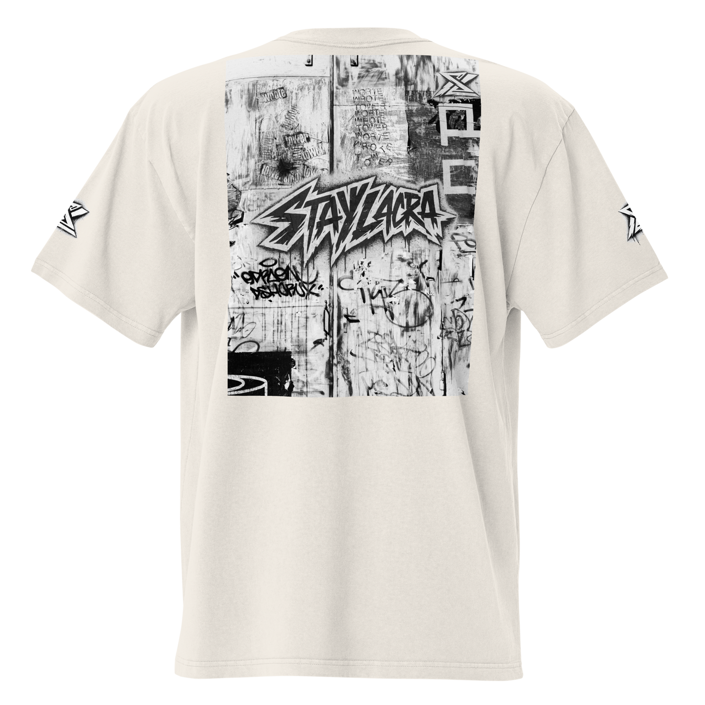 Urban Mark Oversized Tee – Bone