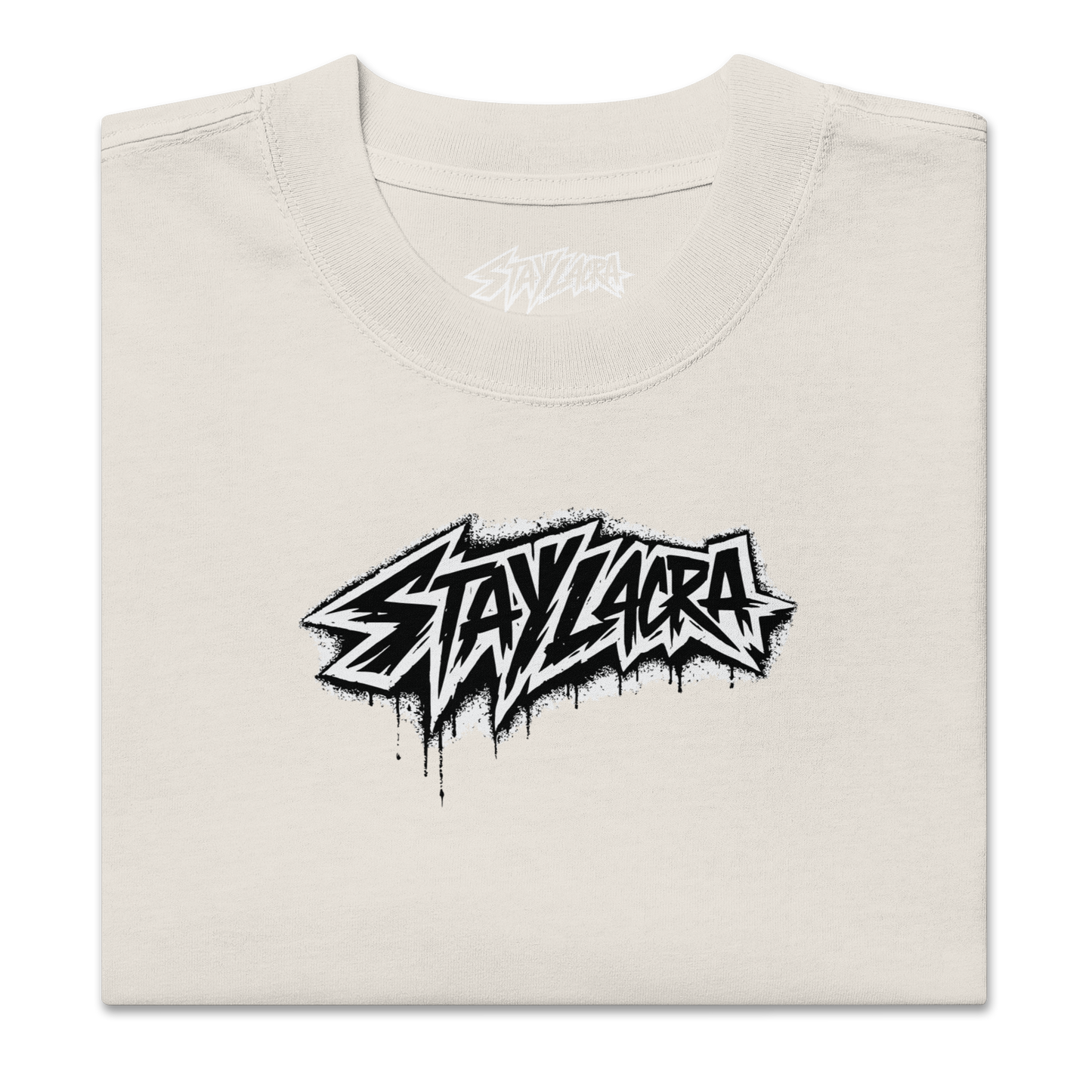 Urban Mark Oversized Tee – Bone