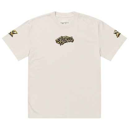 Crown Statement Oversized Tee – Bone