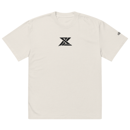 SL Embroidered Oversized Tee – Bone