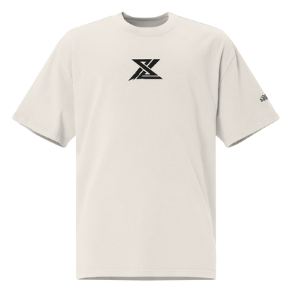 SL Embroidered Oversized Tee – Bone
