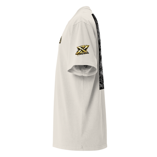 Crown Statement Oversized Tee – Bone