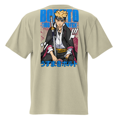 Camiseta Oversized Épica BLUE-LOGO | STAYLACRA Anime Collection 1