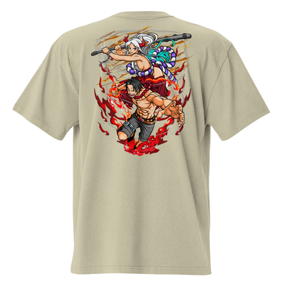 Camiseta Oversized Épica RED-LOGO | STAYLACRA Anime Collection 1