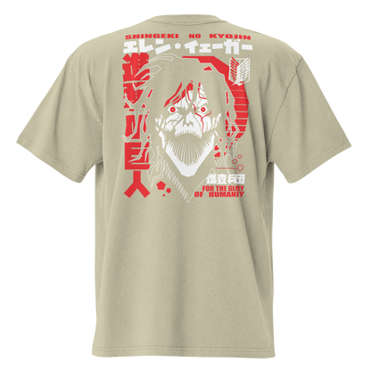 Camiseta Oversized Épica RED-LOGO | STAYLACRA Anime Collection 1