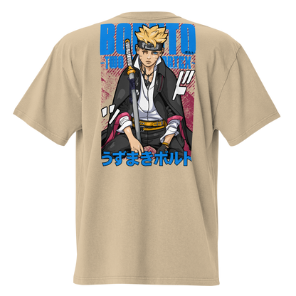 Camiseta Oversized Épica BLUE-LOGO | STAYLACRA Anime Collection 1