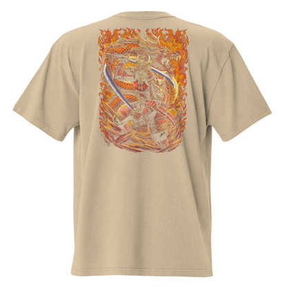 Camiseta Oversized Épica ORANGE-LOGO | STAYLACRA Anime Collection 1