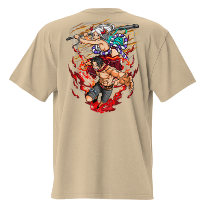 Camiseta Oversized Épica RED-LOGO | STAYLACRA Anime Collection 1