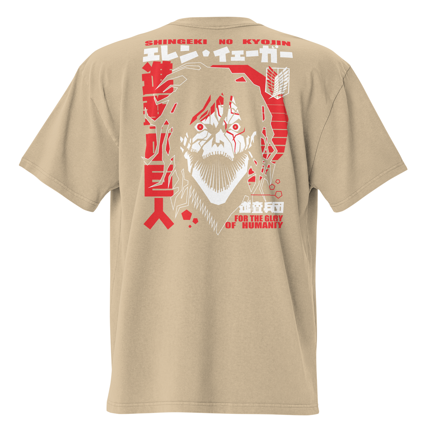 Camiseta Oversized Épica RED-LOGO | STAYLACRA Anime Collection 1