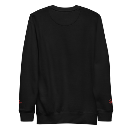 Premium Sweatshirt with Embroidery RED-LOGO | STAYLACRA Anime Collection 1